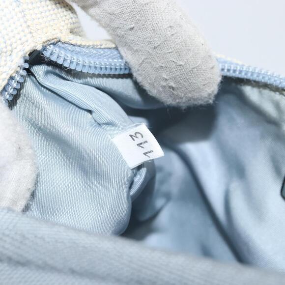 PRADA Sports Hand Bag Canvas Gray Blue Auth hk3257 - Picture 12 of 16